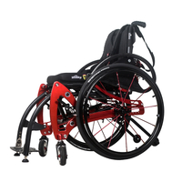 WISKING faltbarer stehender aktiver Rollstuhl aus Aluminiumlegierung für Behinderte