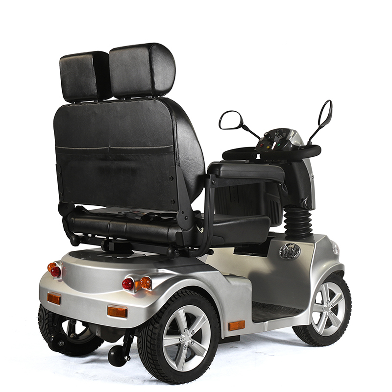 kompakter Mobilitätsroller mit zwei Sitzen für große Körper oder zwei Personen