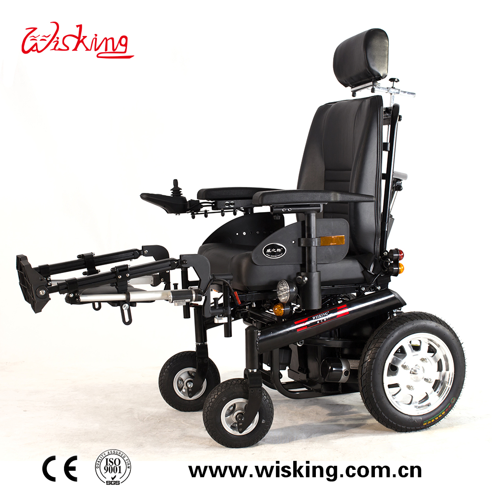 Liegender elektrischer Rollstuhl mit vollem Funktionsumfang und 6 Motoren für Behinderte